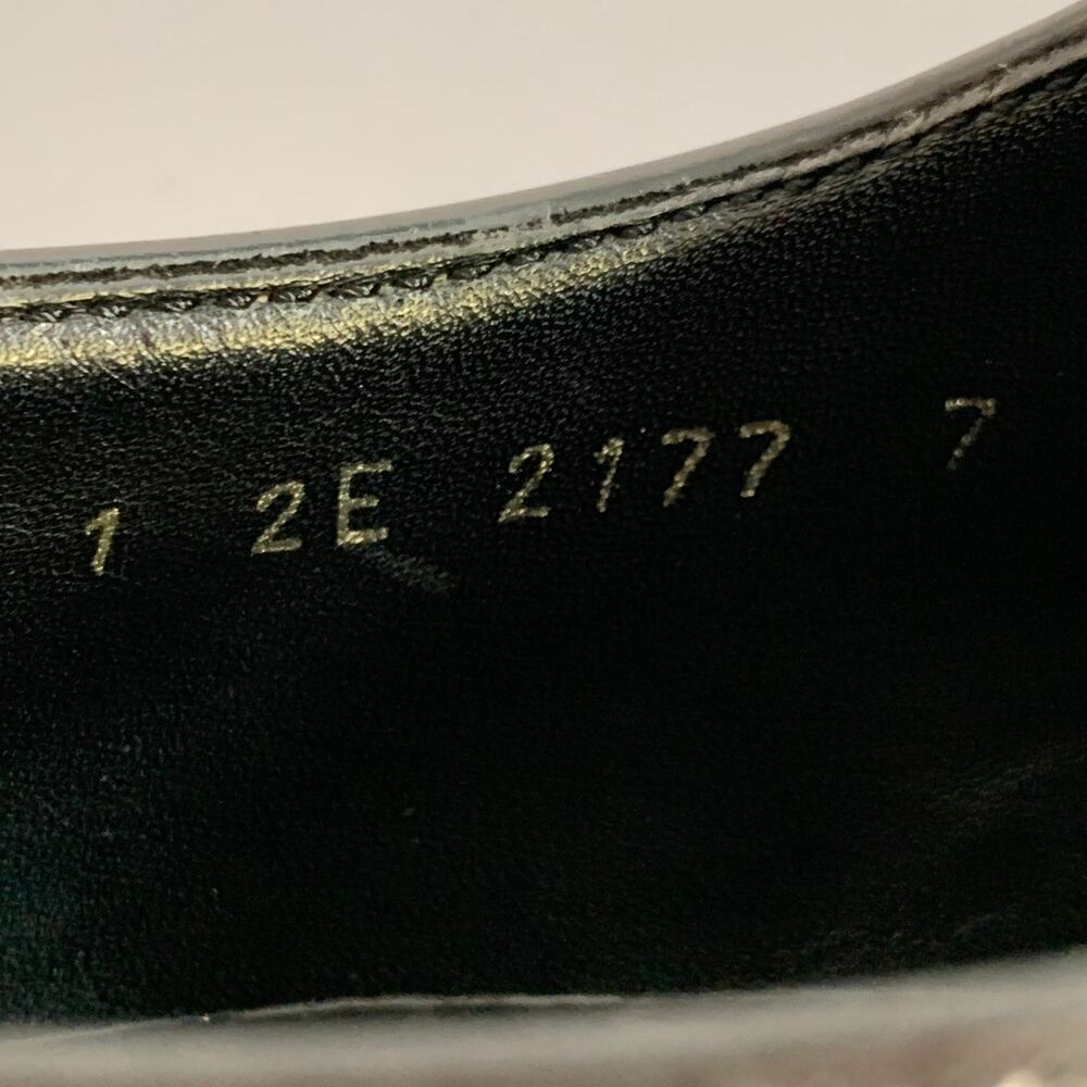 PRADA Size 7 Black Perforated Leather Derby Lace-Up Shoes - Picture 8 of 10